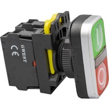 Gwest A5-11RD-24 1no+1nc LED Işıklı Ikiz Buton
