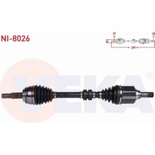 Otoco Nıssan Qashqaı (J11) 1.2 Dıg-T-1.5 Dcı M-T 6 Vıtes 2014-KOMPLE Aks Sol Ön Uzunluk 699MM 391014EA0B