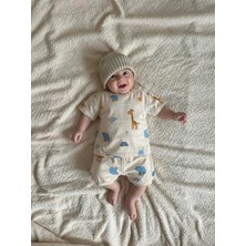 Blumi Kids Bebek Zürafa Desenli Tişört ve Şort Takımı
