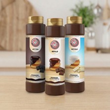 Minipan 3'lü Waffle & Krep & Pankek Sos Sütlü/bitter/beyaz Çikolata 800 gr