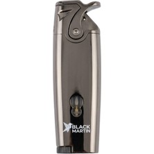 Black Martin Tek Torch Pürmüz Gunmetal Metal Puro Çakmağı