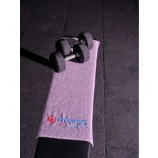 Binnur Home Pamuklu Spor Fitness Havlusu 40x100 cm Hızlı Kuruma Özelliği ile Tekil Lila