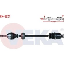 Otoco Renault Megane I (Ba0/1) 1.6i 8V Uzunluk 741,5MM 1996-2003 Komple Aks Sağ Ön 7701352597