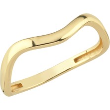 Altın Sepeti Altın Dalgalı Yüzük