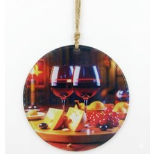 Mixperi Gurme Temalı Cam Duvar Süsü - 16 cm Mutfak Aksesuarı