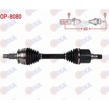 Otoco Opel Astra J Gtc 1.4 - 1.6 M-T 2011- Komple Aks Sol Ön Uzunluk 623MM  374899 - 13335155