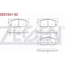 Otoco Kıa Sorento I (Jc) 2.4i 02-09/kıa Sorento I (Jc) 2.5 Crdı 02-09 Ön Fren Balatası Ikazlı DCP1003452-1
