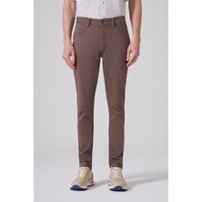Morven  Erkek Haki Denim 5 Cep Slim Fit Jean