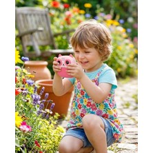 Eco Lounge Çocuklar Için Baskılı Mini Kamera 6 Kalem 5 Kağıt Rulosu Hediyeli Eğlenceli Fotoğraf Makinesi