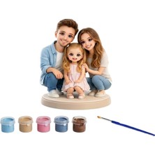 Kişye Özel 3D Figür Aile
