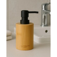 Kitchen Line Bamboo Touch Soap Dispenser Yuvarlak Sabunluk Bambu