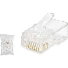 Ayder Timya Cat5 Konnektör Rj45 100Lü Paket Şeffaf HDX5007