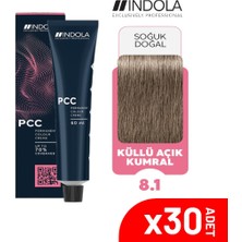 Indola Pcc 8.1 60ML Açık Kumral  Küllü Saç Boyası-30'lu
