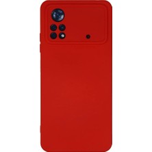 Senka Po X4 Pro 5g Kılıf Nano Içi Kadife - Kırmızı