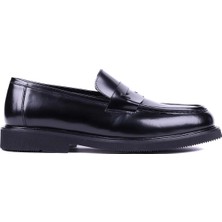 Shoetyle - Hakiki Siyah Açma Deri Erkek Loafer - 250-1975