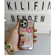 Camkapak Aksesuar iPhone 12 / 12 Pro Ayıcıklı Aynalı Kılıf