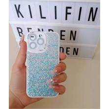 Camkapak Aksesuar Iphone 13 Pro Simli Kılıf Modeli