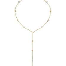 Altın Sepeti Altın Zarif Renkli Toplu Şahmeran Bileklik