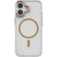 Crocus Crystalgrıp IPHONE 17 Magsafe Ozellıklı Kılıf Seffaf Bronz