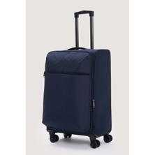 Elatae Orta Boy Valiz Körüklü Geniş Hacim Su Geçirmez Kumaş 8 Tekerlek ELT034