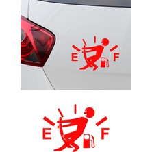 New Jargon Depo Boş Mizah Sticker - Yakıt Az Komik Araba Sticker - Oto Motor Sticker 15X11CM