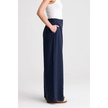 Minaaise Tencel Palazzo Pantolon İndigo