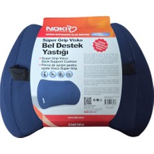 Noki Süper Grip Visko Bel Destek Yastığı Ortopedik Lacivert