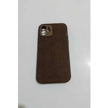 Camkapak Aksesuar Iphone 12 Kumaş Telefon Kılıf Modeli