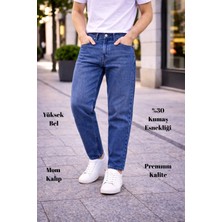 CEDY DENIMDar Paça Erkek Yüksek Bel Kot Pantolon - Salaş Mom Jean C333