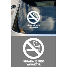 New Jargon Sigara Içilmez Sticker - Sigara Içmek Yasaktır Oto Sticker - Kafe Cam Araba Sticker 11X15CM