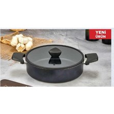 Eda ZK-234 Perla 30 cm Granit Döküm Kısa-Basık Tencere