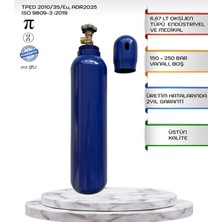 Bursan 5lt Oksijen Seti Çelik Vanalı-Kapaklı Dolu