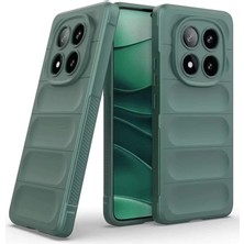 Senka Newface Redmi Note 14 Pro 4g Kılıf Optimum Silikon - Koyu Yeşil