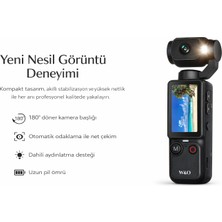 Erdmsp Q7 1.9 Inç Fhd Ekran ile Anında Kontrol 180° Döner Başlık ile Maksimum Esneklik 2000MAH Batarya ile Uzun Süreli Kullanım Cebine Sığan Profesyonel Kamera Deneyimi
