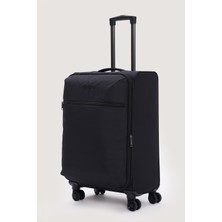 Elatae Orta Boy Valiz Körüklü Geniş Hacim Su Geçirmez Kumaş 8 Tekerlek ELT034