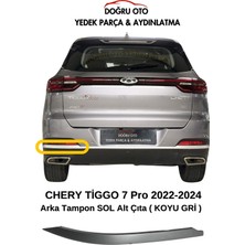 Doğru Oto Chery Tiggo 7 Pro Arka Tampon Sol Alt Çıta 2022-2024 Koyu Gri
