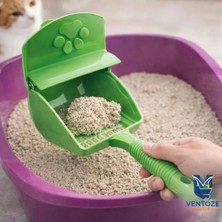 Ventoze Kapaklı Kedi Tuvalet Küreği Elekli Koku Önleyici Kum Temizleme Küreği 30X15 cm Belirtilmemiş Çok Renkli Tek Ebat