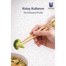 10 Çift Çin Çubukları Chopsticks Seti | Doğal Bambu Yemek Çubuğu 20 Adet Süper Ekonomik Paket Kahverengi Tek Ebat Bambu Chopstick 12 Kişilik Ventoze Shop