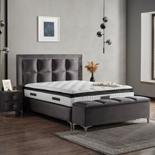 Beld Çift Kişilik Full Ortopedik Pedli Yaylı Yatak + Baza + Başlık 3'lü Set