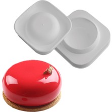 Equry Equipment Silikon Mini Mousse, 6 Ad. Yuvarlak Parfe Pasta Kalıbı 9 cm H: 4 cm