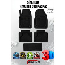 PINUKS Nissan Navara 2009 Model 3D Siyah Renk Premium Oto Paspas Seti