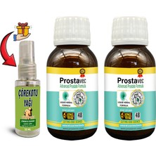 Prostavec 2 Kutu Erkeklere Özel Likit Formül 50 M Şurup + Çörek Otu Masaj Yağı 30 ml