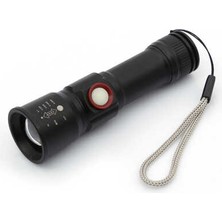 Panther PT-4060 USB Şarjlı Fener | 1000 Lumen Zoomlu LED Işık