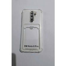 Camkapak Aksesuar Redmi Note 8 Pro Silikon Kartlıklı Kılıf Modeli