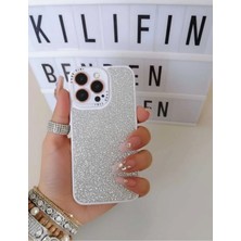 Camkapak Aksesuar Iphone 13 Pro Simli Kılıf Modeli
