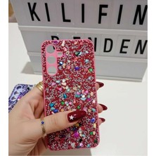 Camkapak Aksesuar Samsung A 16 Simli Kılıf Modeli