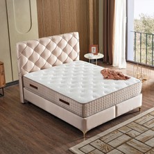 Anka Çift Kişilik Ultra Full Ortopedik Yaylı Yatak + Baza + Başlık 3'lü Set