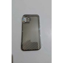 Camkapak Aksesuar Iphone 12 Karbon Telefon Kılıf Modeli