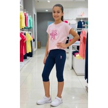 Kız Çocuk Taytlı Pembe Ikili Takım