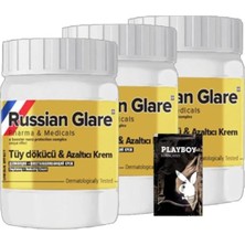 Rusian Glare Tüy Kremi Nano 3 Adet x 50 ml Rus Merhemi + Yanında Jel